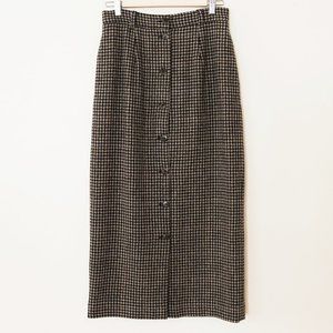 perfect vtg. wool Midi Skirt